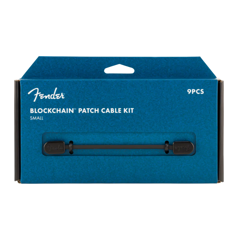 Fender Blockchain Patch Cable Kit Black Small Cables