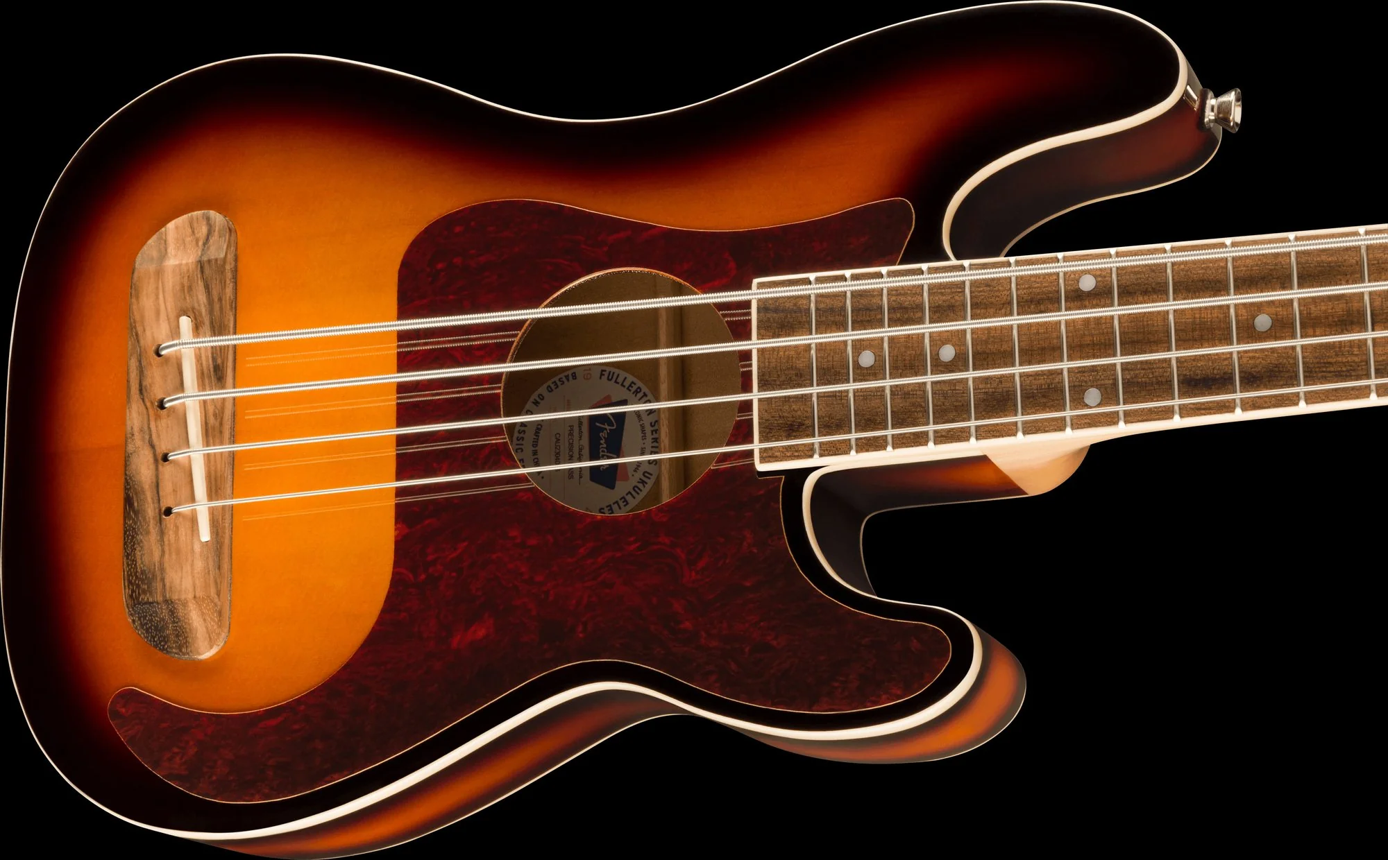 Fender Fullerton Precision Bass Ukulele 3-Color Sunburst - Image 6