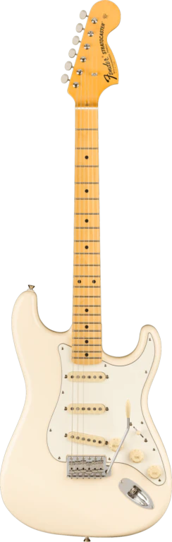 Fender JV Modified '60s Stratocaster Maple Fingerboard Olympic White Electric Guitar With Gig Bag - Image 2