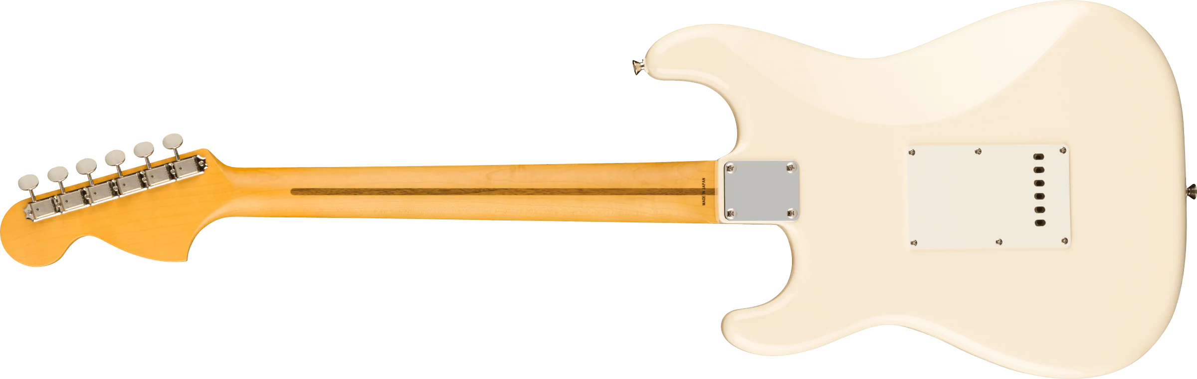 Fender JV Modified '60s Stratocaster Maple Fingerboard Olympic White Electric Guitar With Gig Bag - Image 7