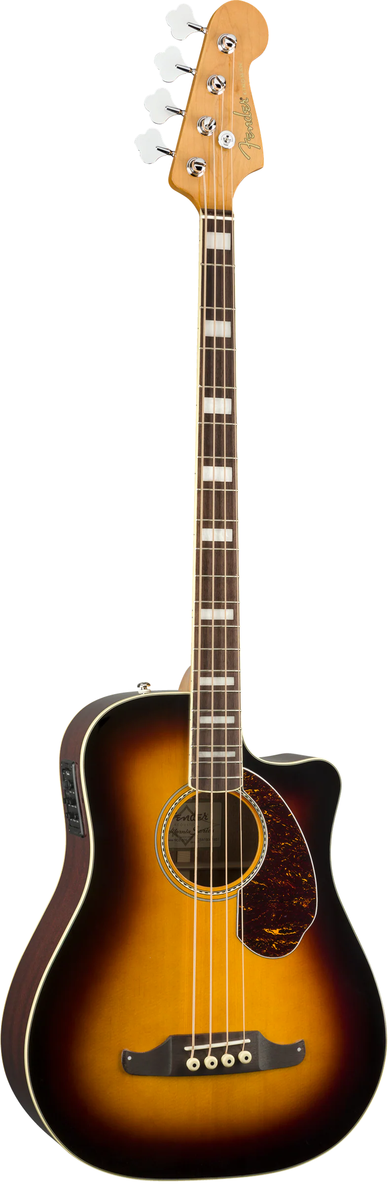 Fender Kingman Bass SCE Acoustic‑Electric Bass 3‑Color Sunburst - Image 3