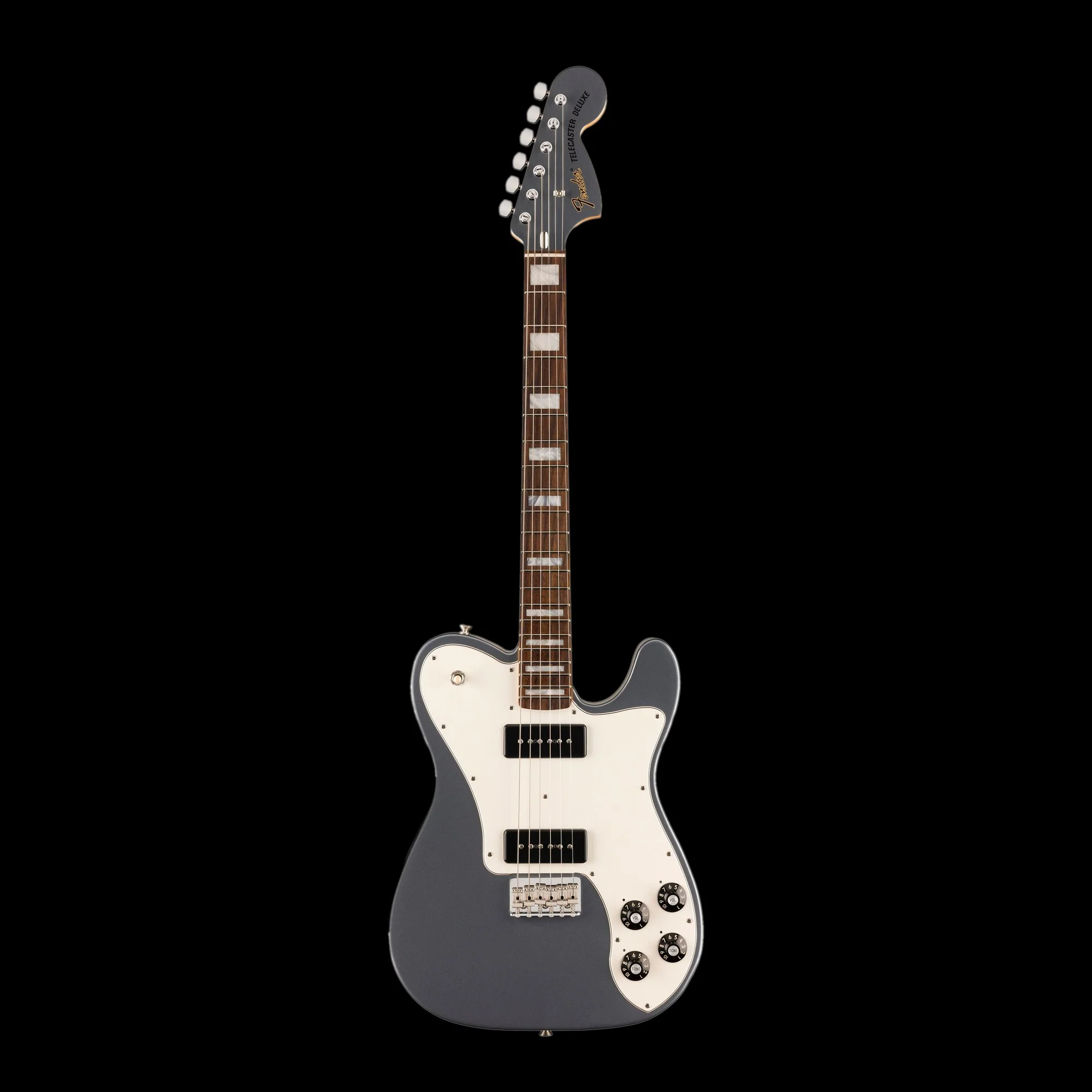 Fender Limited Edition Chris Shiflett Cleaver Telecaster Deluxe Charcoal Frost Metallic With Case - Image 2