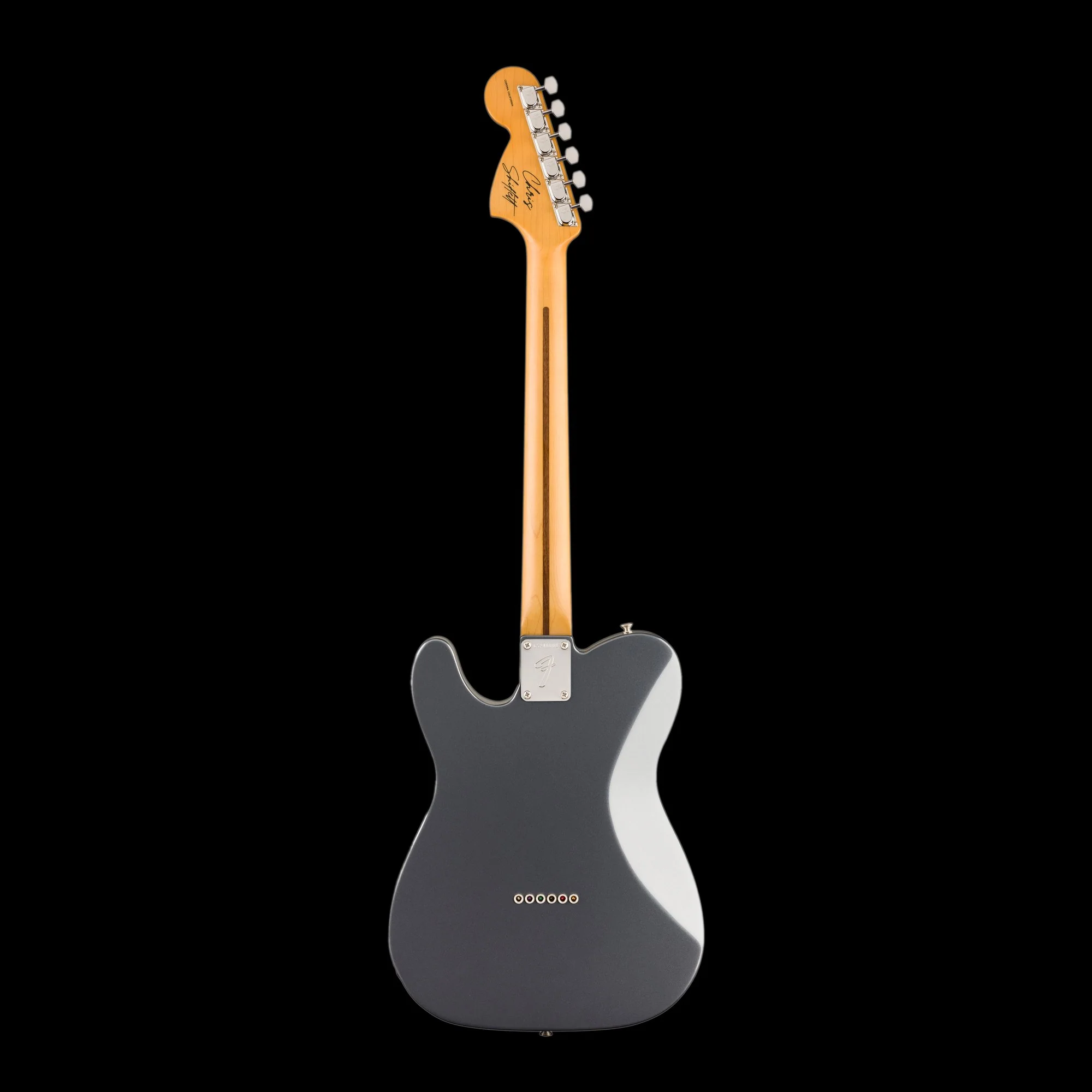 Fender Limited Edition Chris Shiflett Cleaver Telecaster Deluxe Charcoal Frost Metallic With Case - Image 3