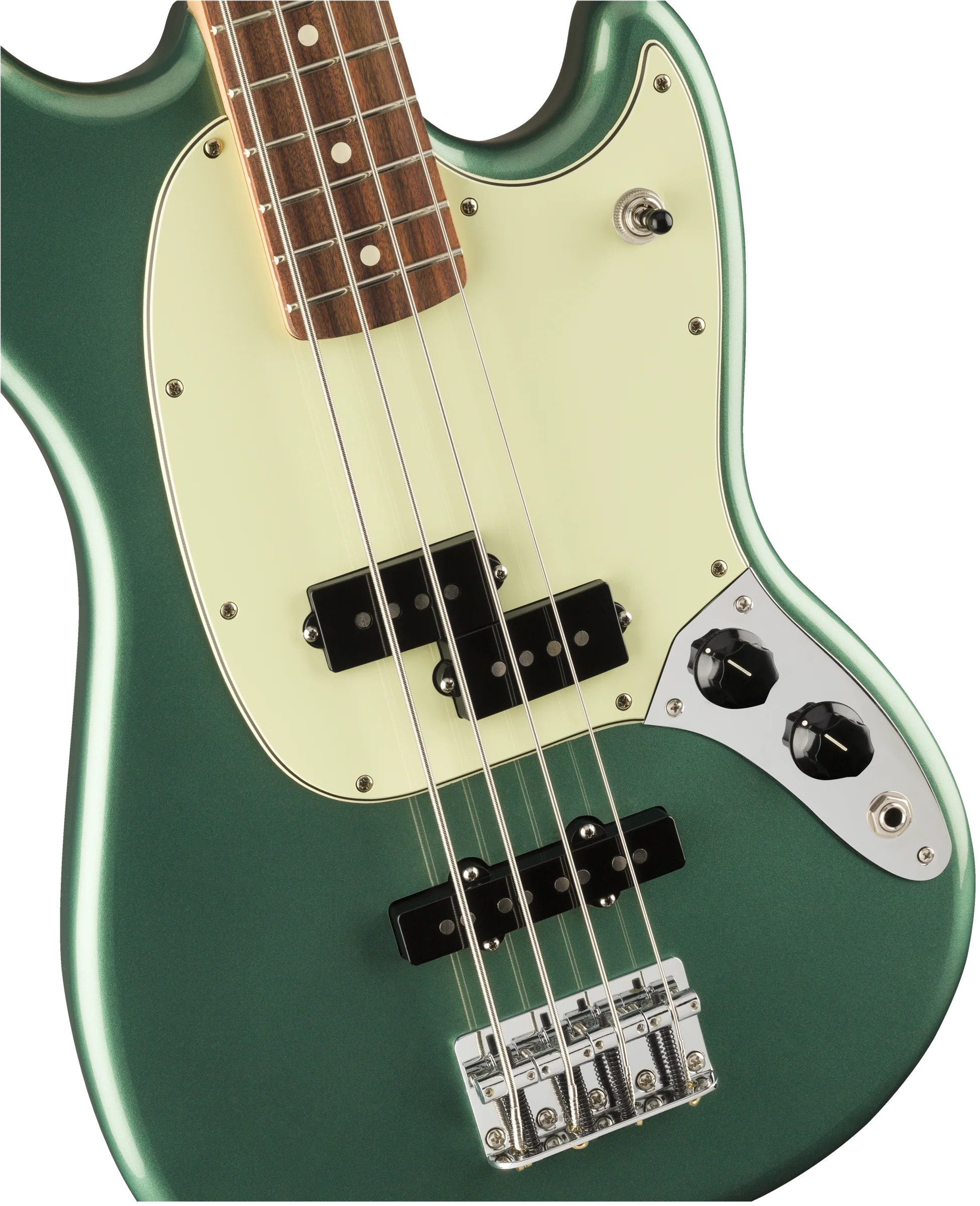 Fender Limited Edition Player Mustang Bass PJ Sherwood Green Metallic - Image 4
