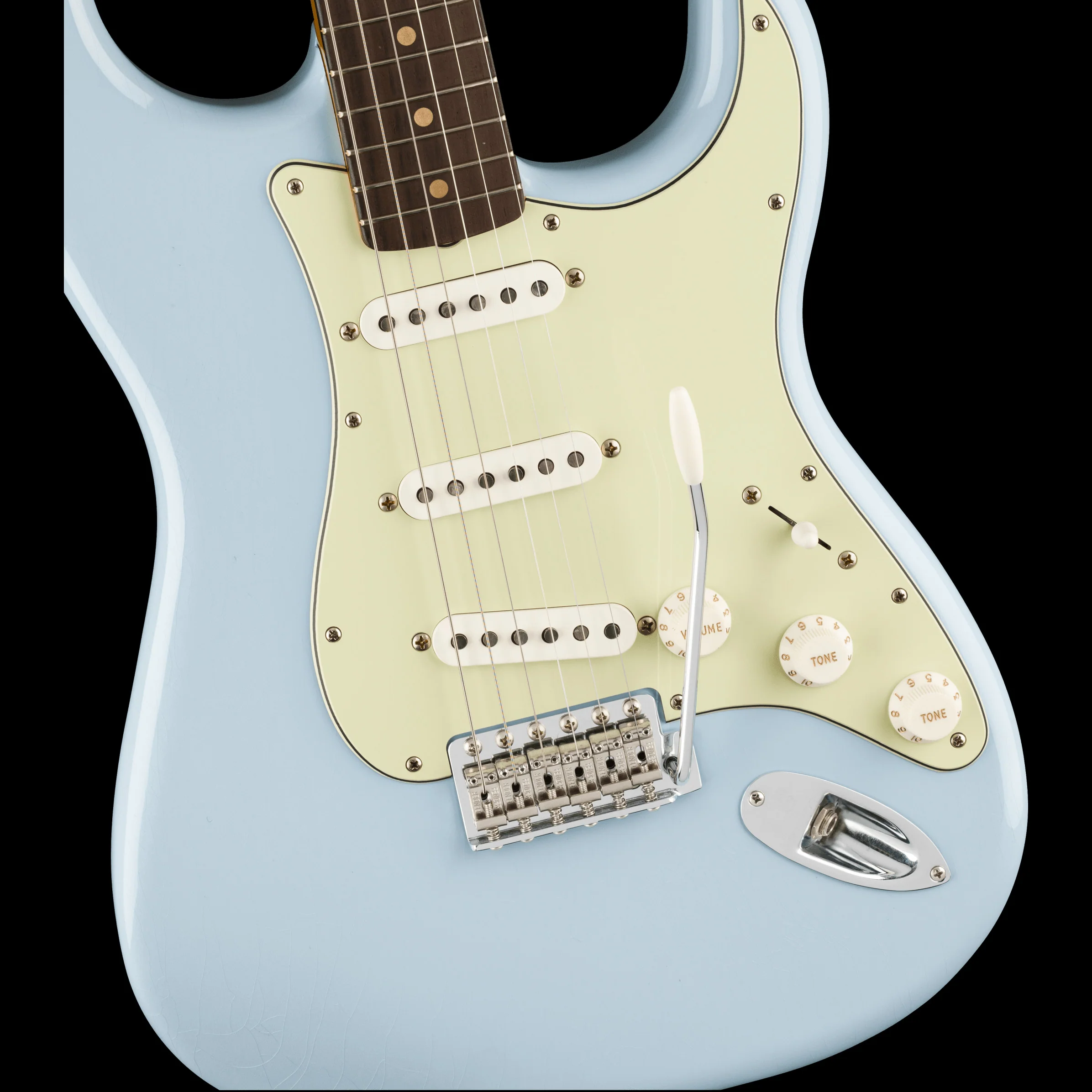 Fender Limited Edition Vintera II Road Worn '60s Stratocaster Sonic Blue with Case - Image 4