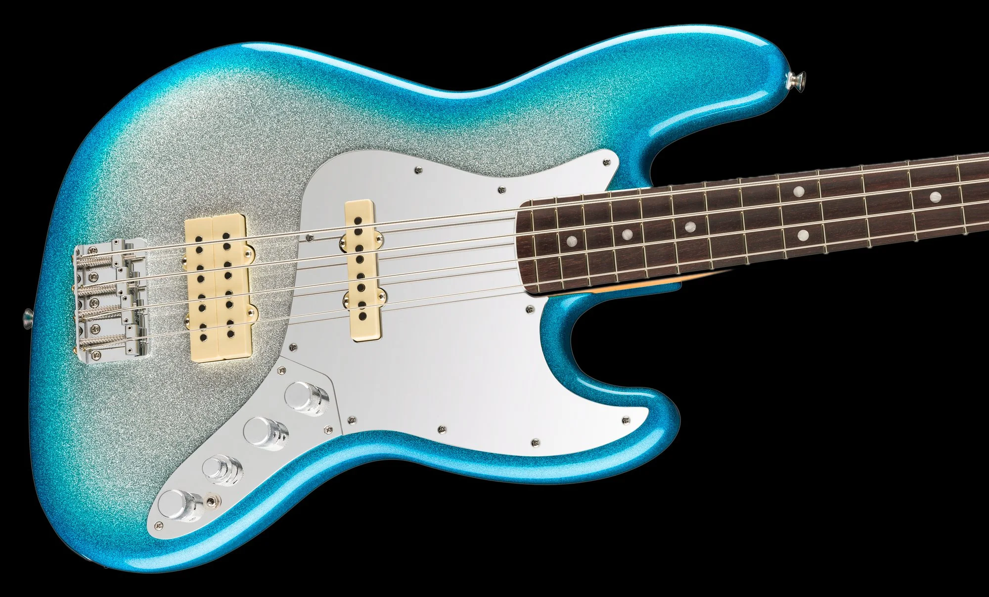 Fender Limited Player Plus x Blu DeTiger Jazz Bass Sky Burst Sparkle (Chambered) With Gig Bag - Image 5