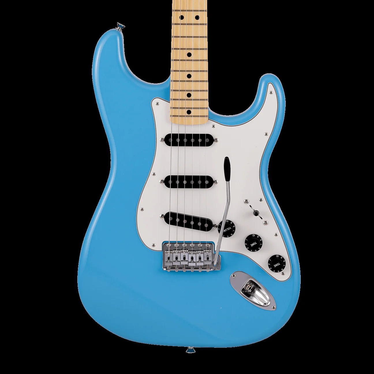 Fender Made in Japan Limited International Color Stratocaster Maple Fingerboard Maui Blue Electric Guitar With Gig Bag