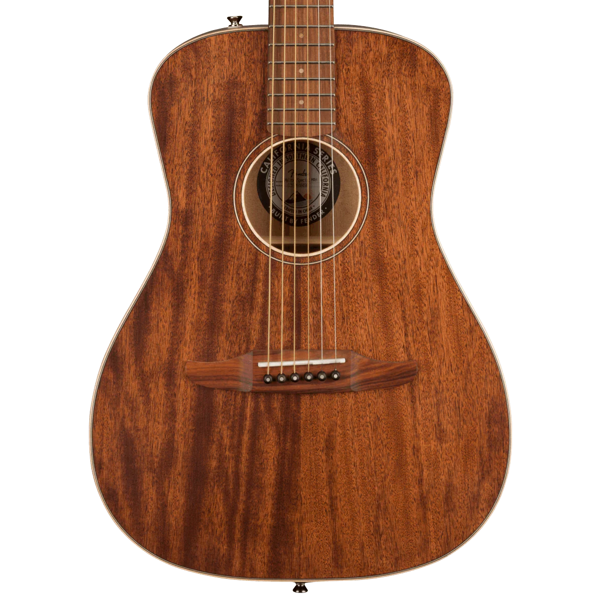 Fender Malibu Special All Mahogany Pau Ferro Fingerboard Natural Acoustic Guitar With Bag
