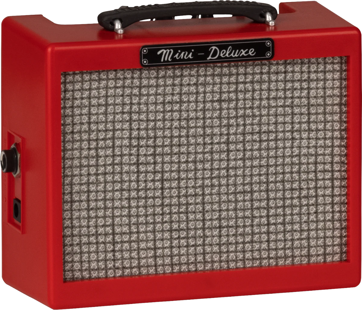 Fender Mini Deluxe Amp Red Guitar Amp Combo - Image 3