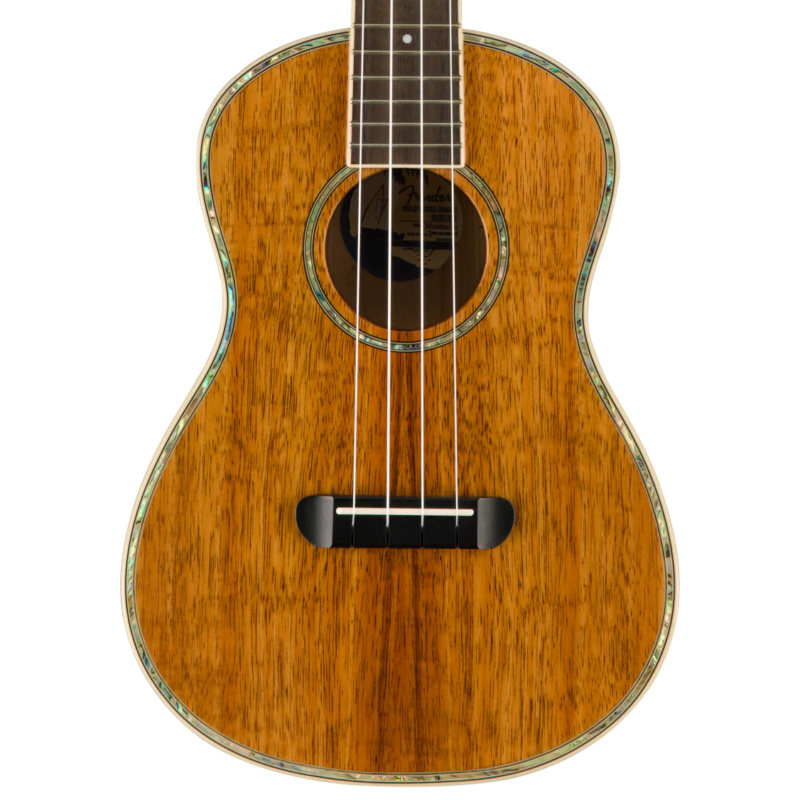Fender Montecito Tenor Ukulele Walnut Fingerboard Natural With Bag