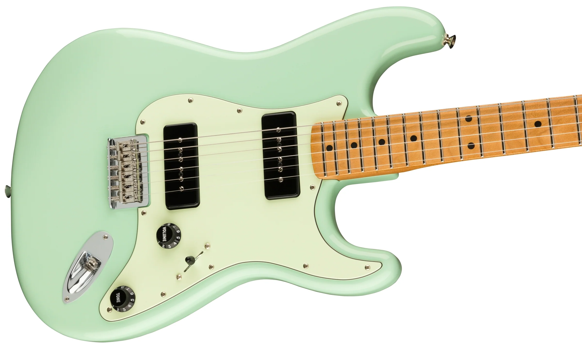 Fender Noventa Stratocaster Maple Fingerboard Surf Green Electric Guitar - Image 5