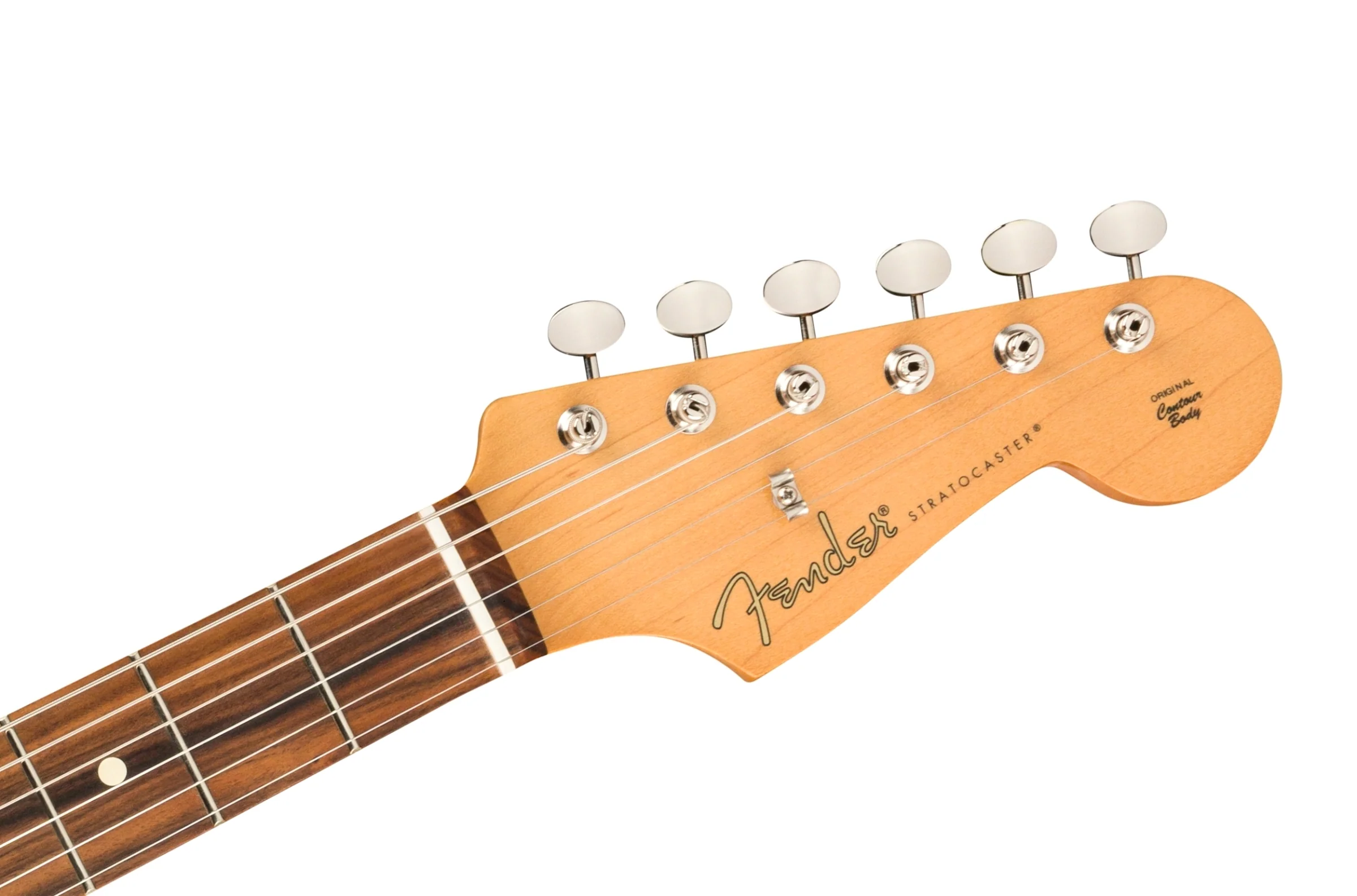 Fender Noventa Stratocaster Pau Ferro Fingerboard Crimson Red Transparent Electric Guitar - Image 6