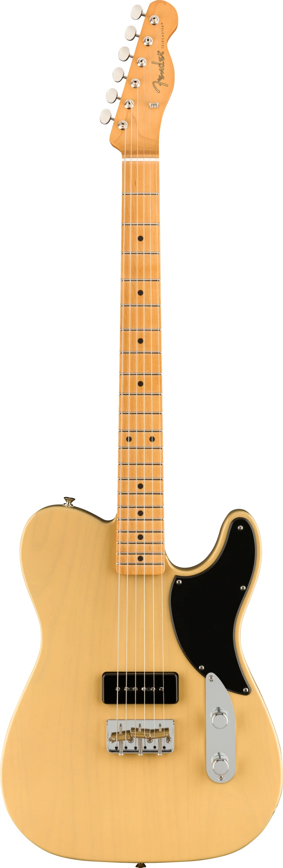 Fender Noventa Telecaster Maple Fingerboard Vintage Blonde Electric Guitar - Image 2