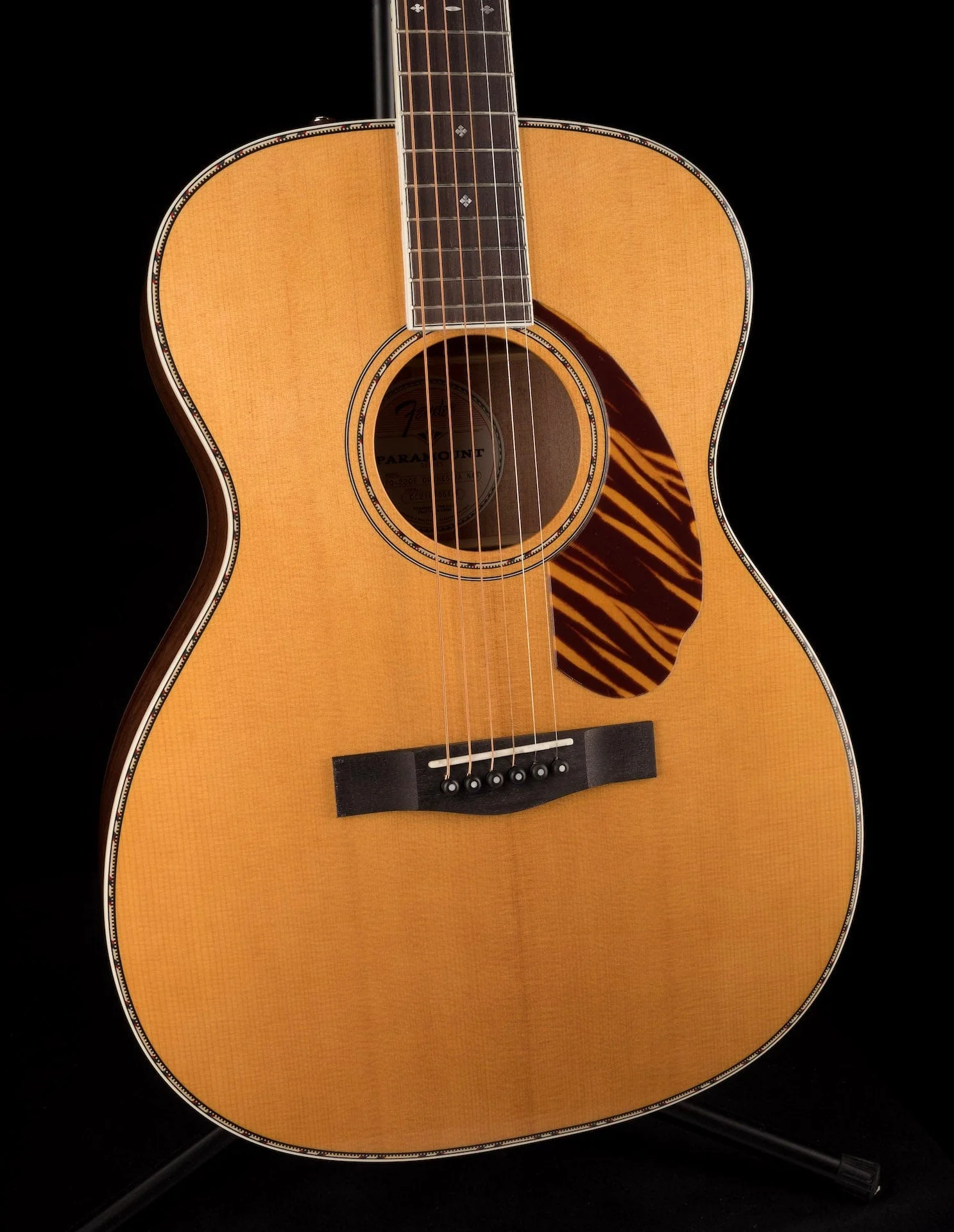 Used Fender Paramount PO 220E Orchestra Natural with Case - Image 8