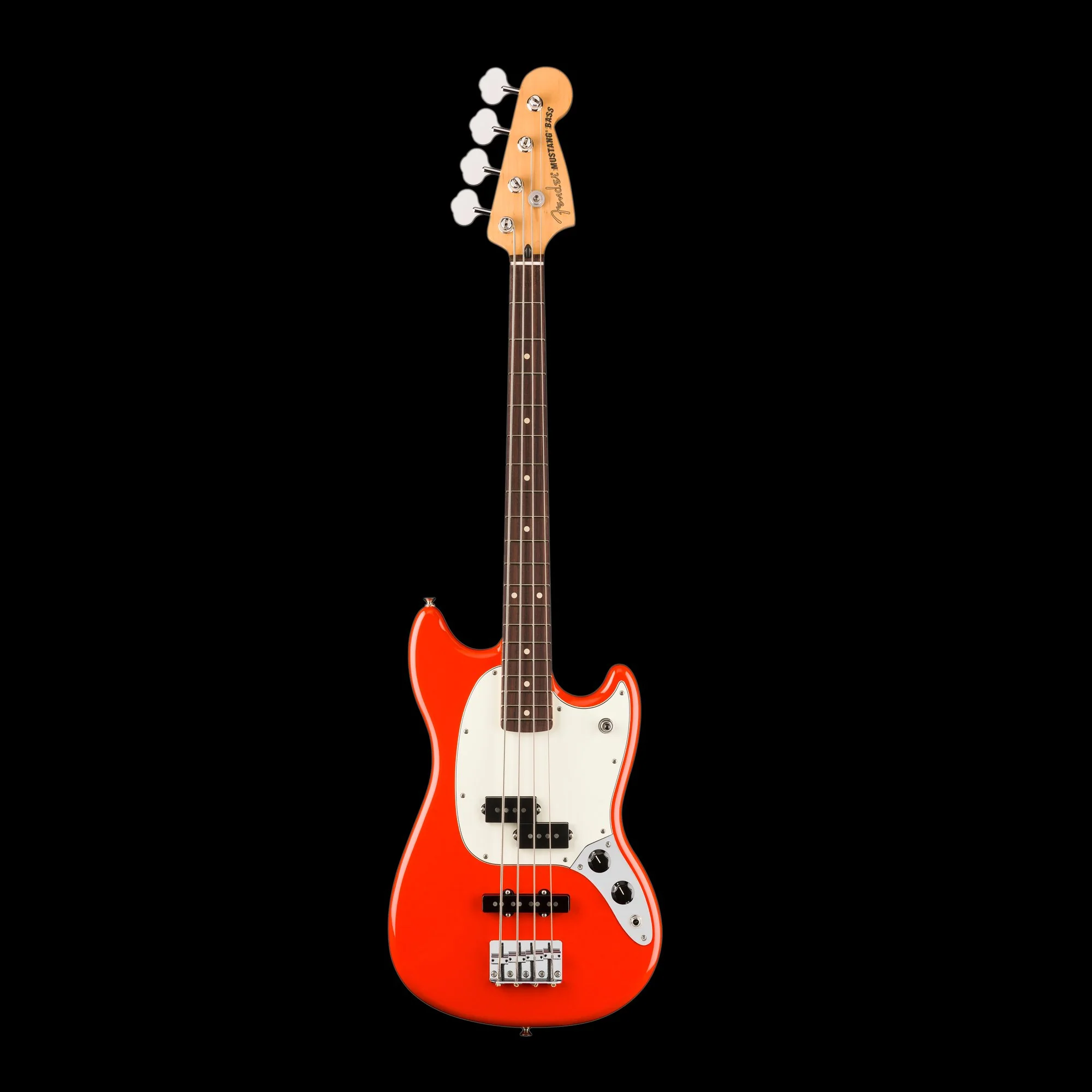 Fender Player II Mustang Bass PJ Rosewood Fingerboard Coral Red - Image 2