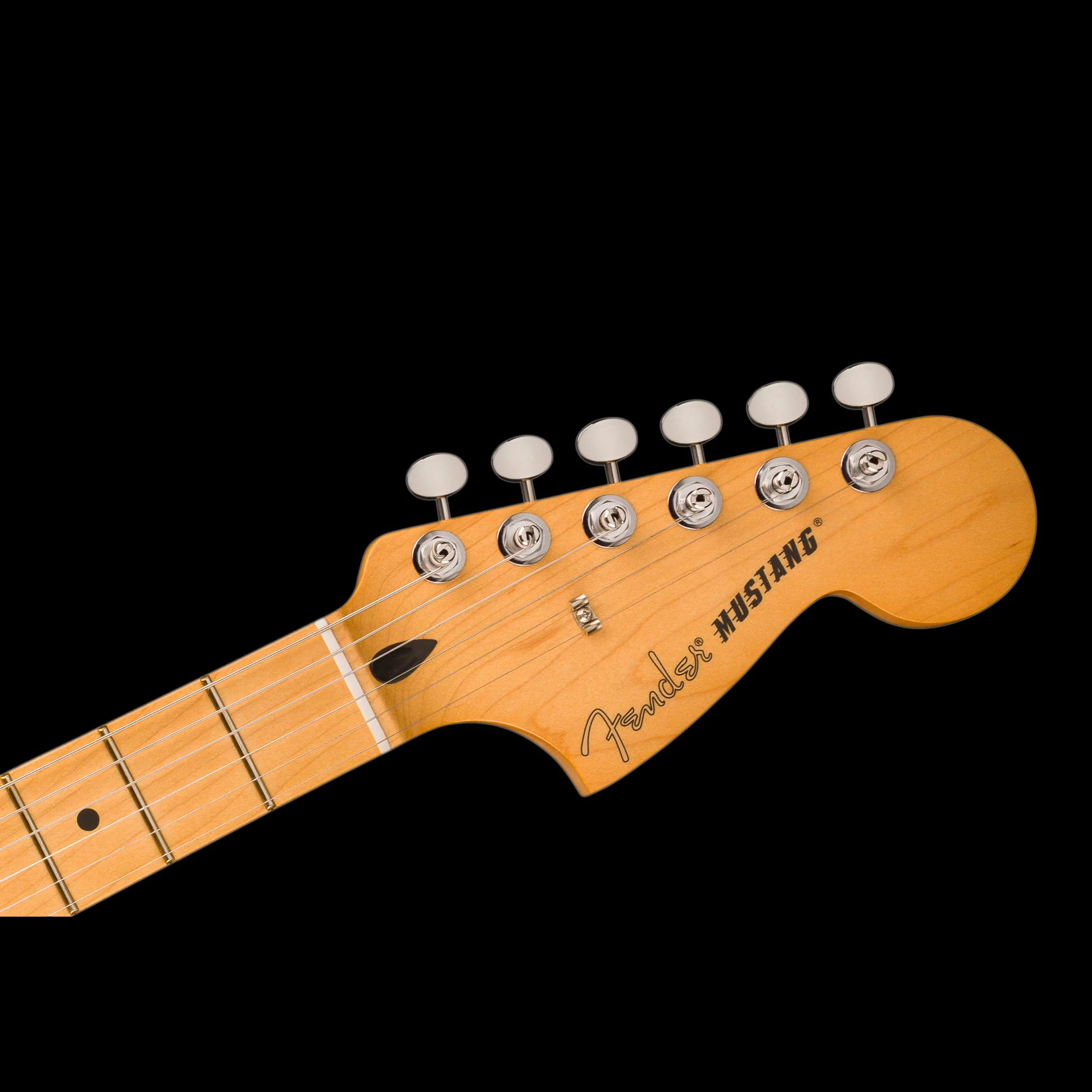 Fender Player II Mustang Maple Fingerboard Hialeah Yellow Electric Guitar - Image 4