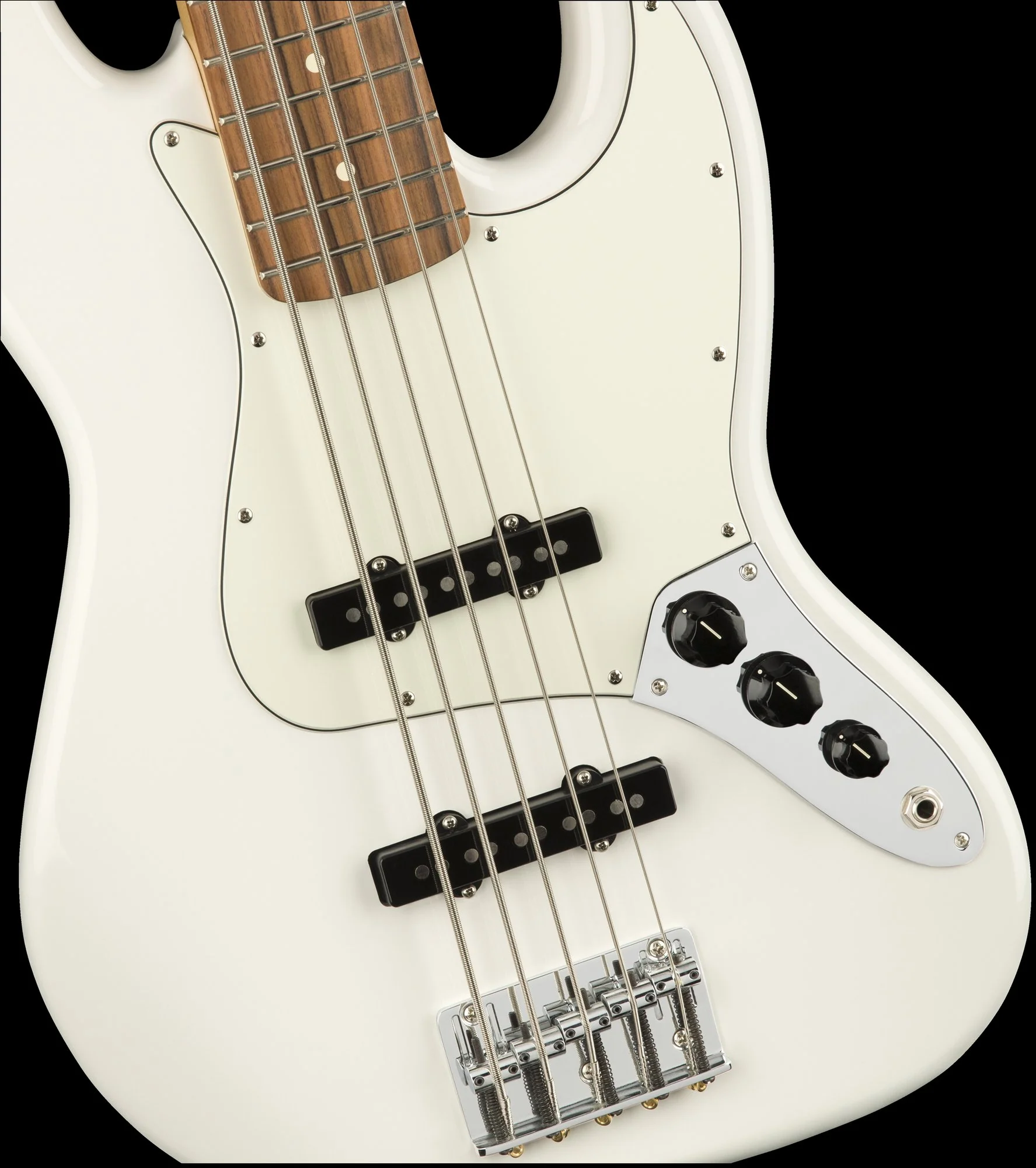 Fender Player Jazz Bass V Pau Polar White - Image 3