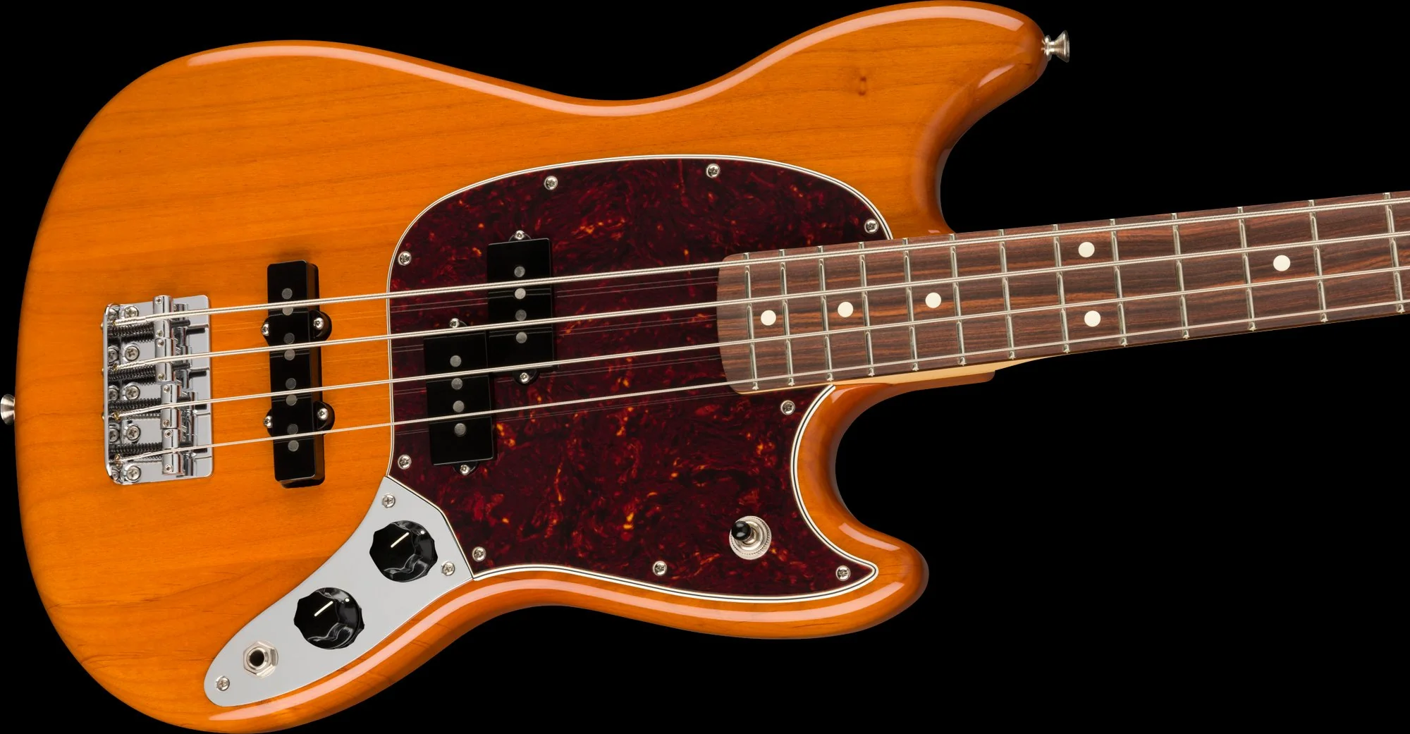 Fender Player Mustang Bass PJ Pau Ferro Aged Natural - Image 4