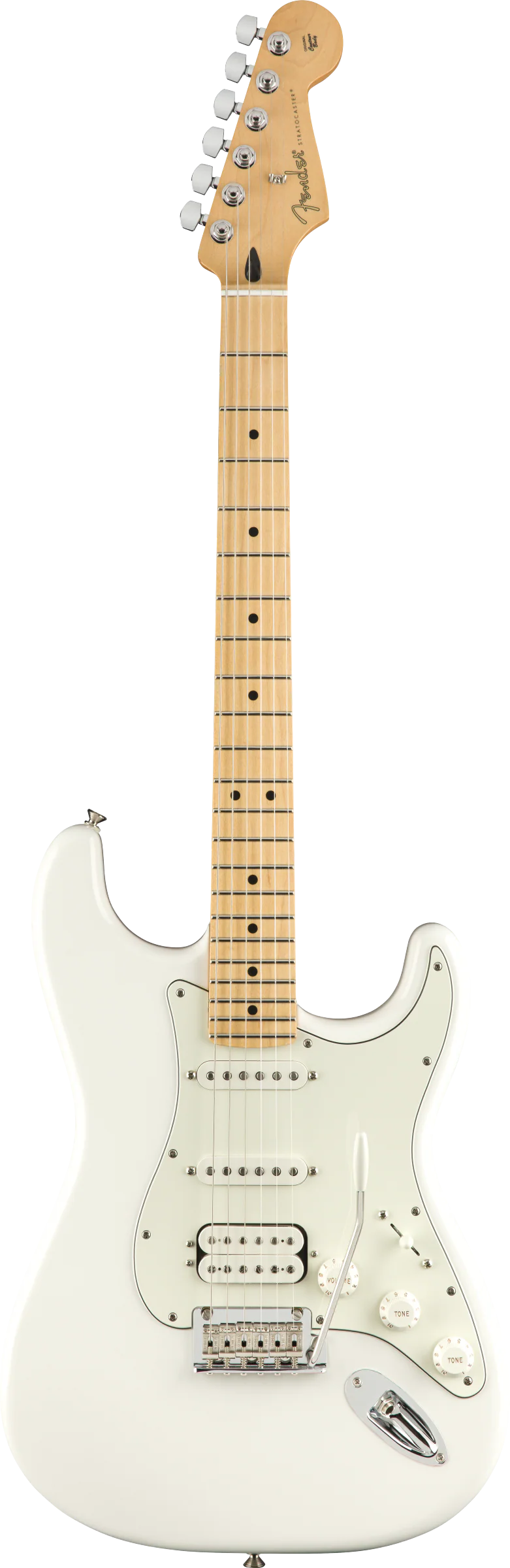 Fender Player Stratocaster HSS Maple Fingerboard Polar White - Image 2