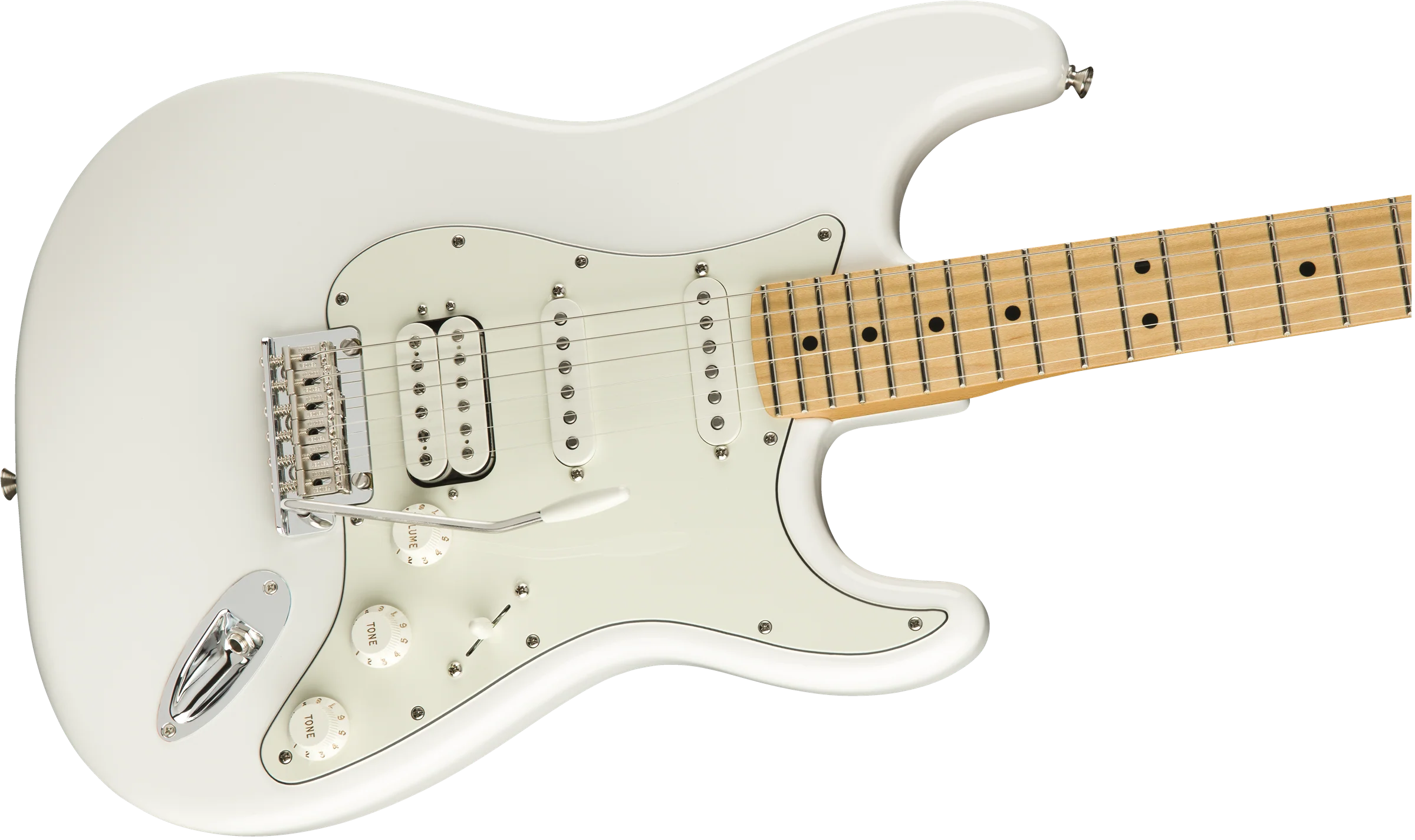 Fender Player Stratocaster HSS Maple Fingerboard Polar White - Image 4