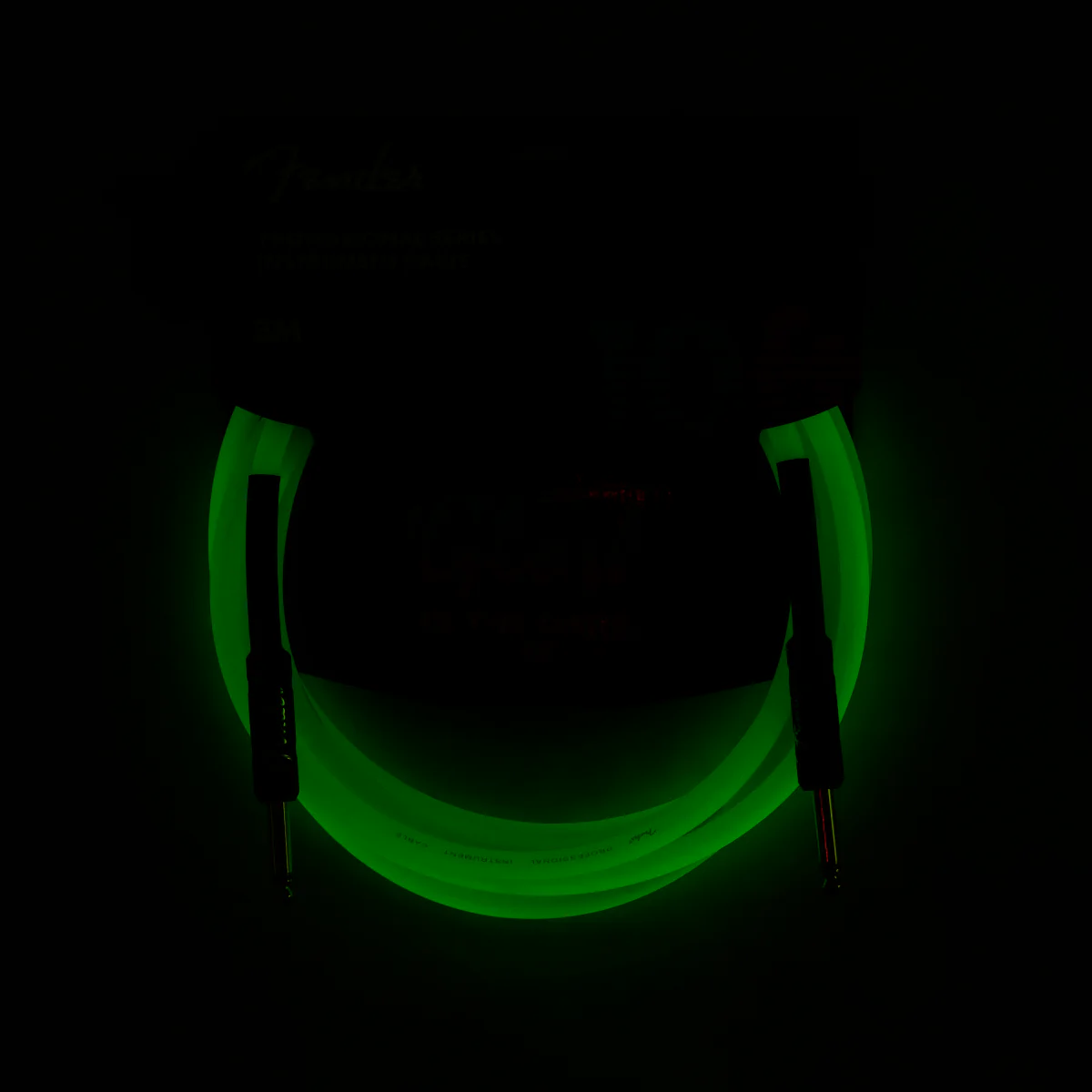 Fender Professional 10-ft. Glow In Dark Cable Green - Image 4