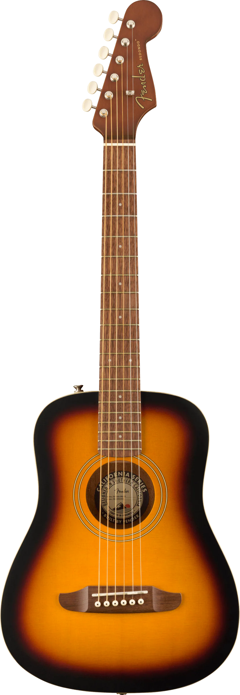 Fender Redondo Mini Sunburst Acoustic Guitar - Image 3