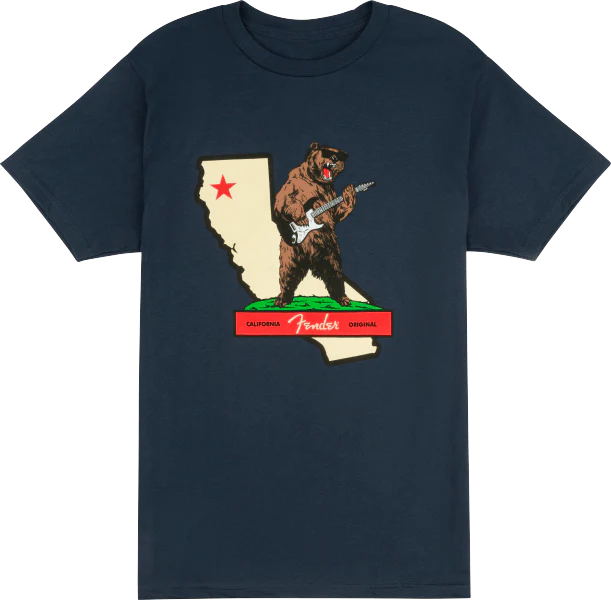 Fender Rocks Cali T-Shirt Navy S