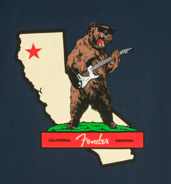 Fender Rocks Cali T-Shirt Navy S - Image 2