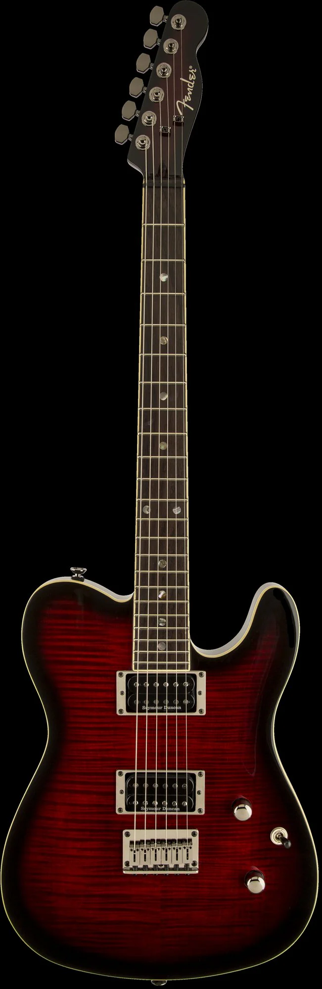 Fender Special Edition Custom Telecaster FMT HH Laurel Fingerboard Black Cherry Burst Electric Guitar - Image 2