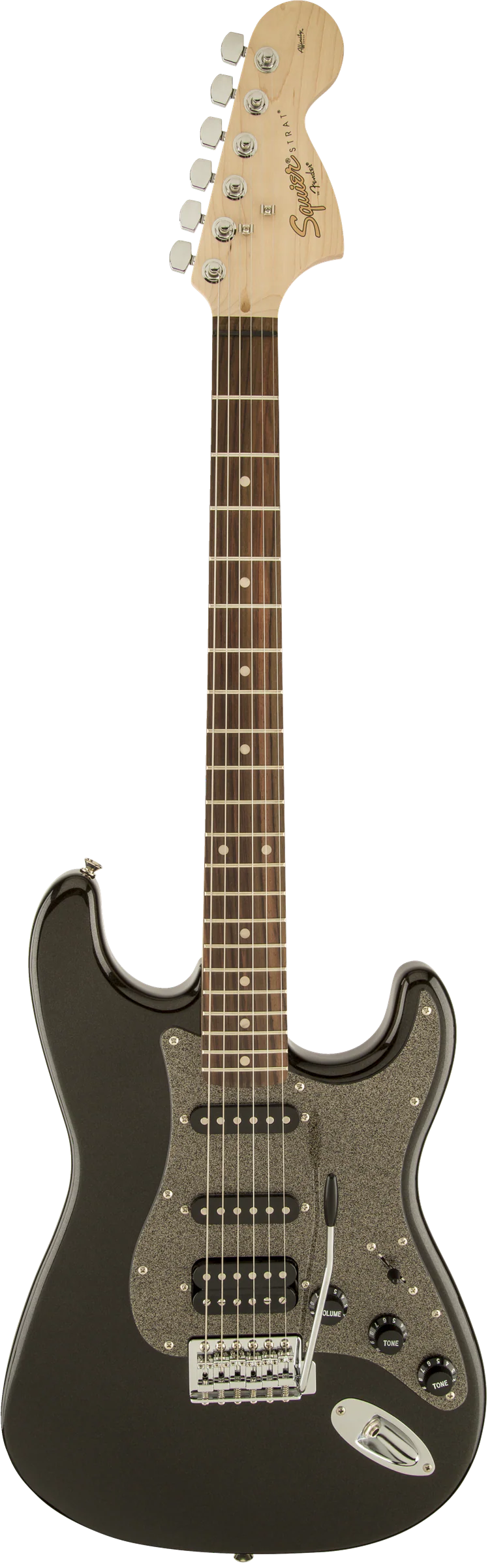 Fender Squier Affinity Series Stratocaster HSS Montego Black Metallic - Image 2