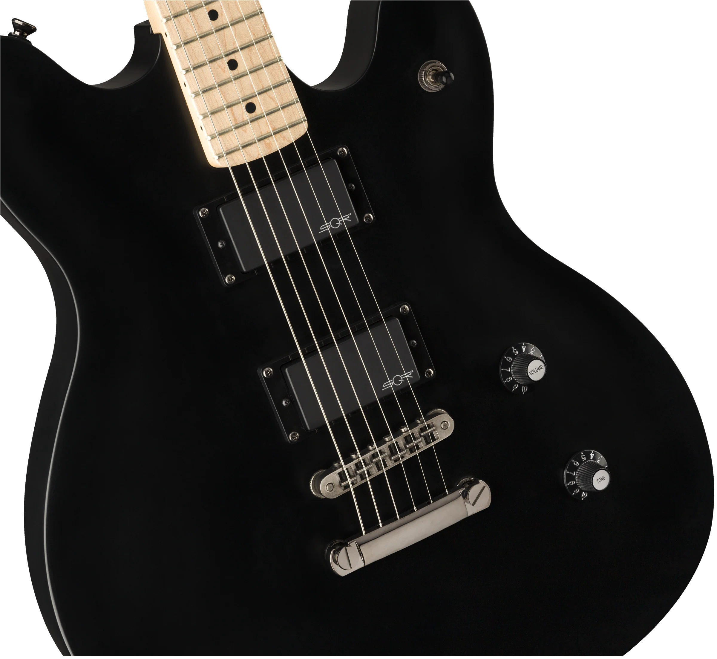 Squier Contemporary Active Starcaster Maple Fingerboard Flat Black - Image 3