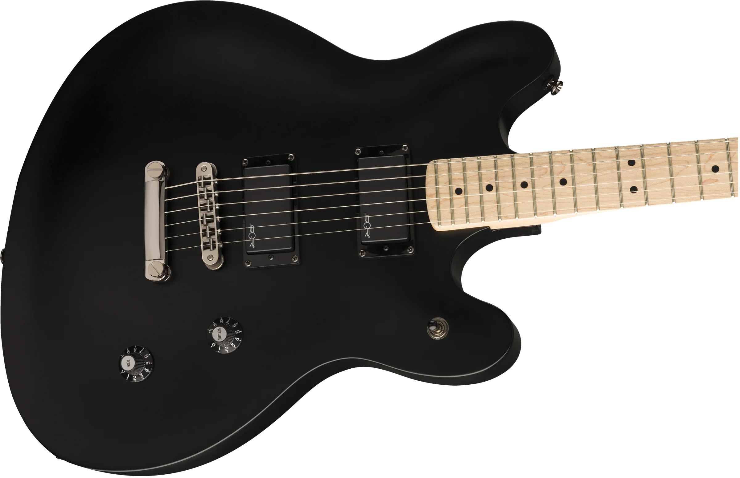 Squier Contemporary Active Starcaster Maple Fingerboard Flat Black - Image 4