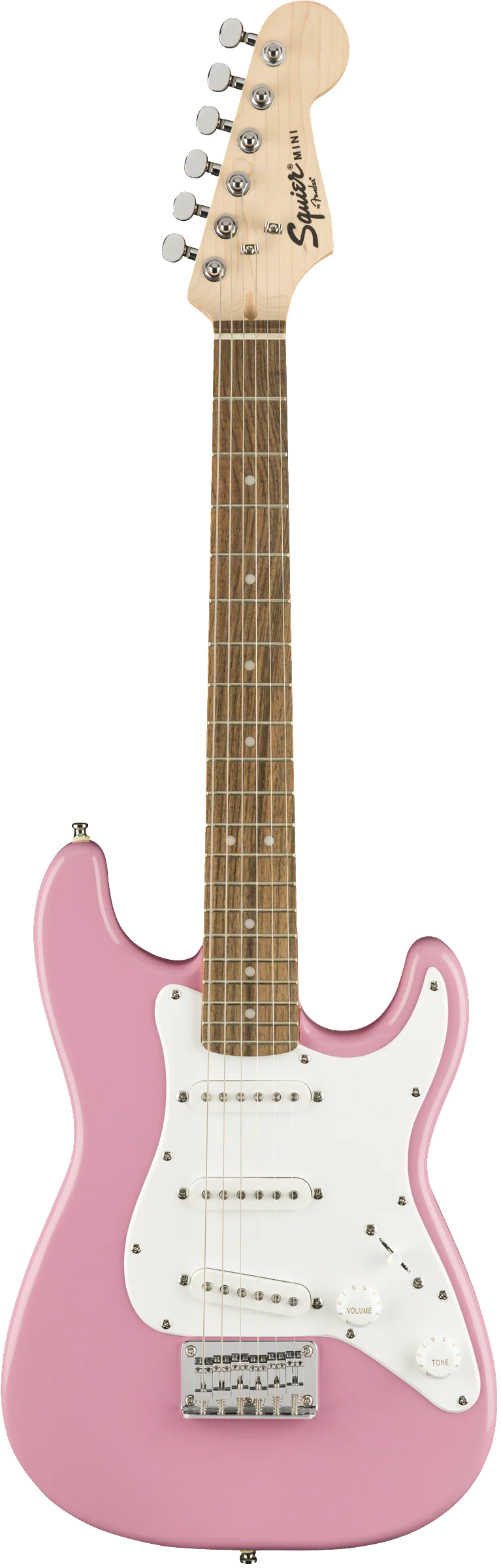 Fender Squier Mini Strat Laurel Fingerboard Stratocaster - Pink - Image 2