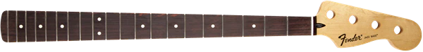 Fender Standard Series Jazz Bass Neck 20 Medium Jumbo Frets Rosewood - Image 4