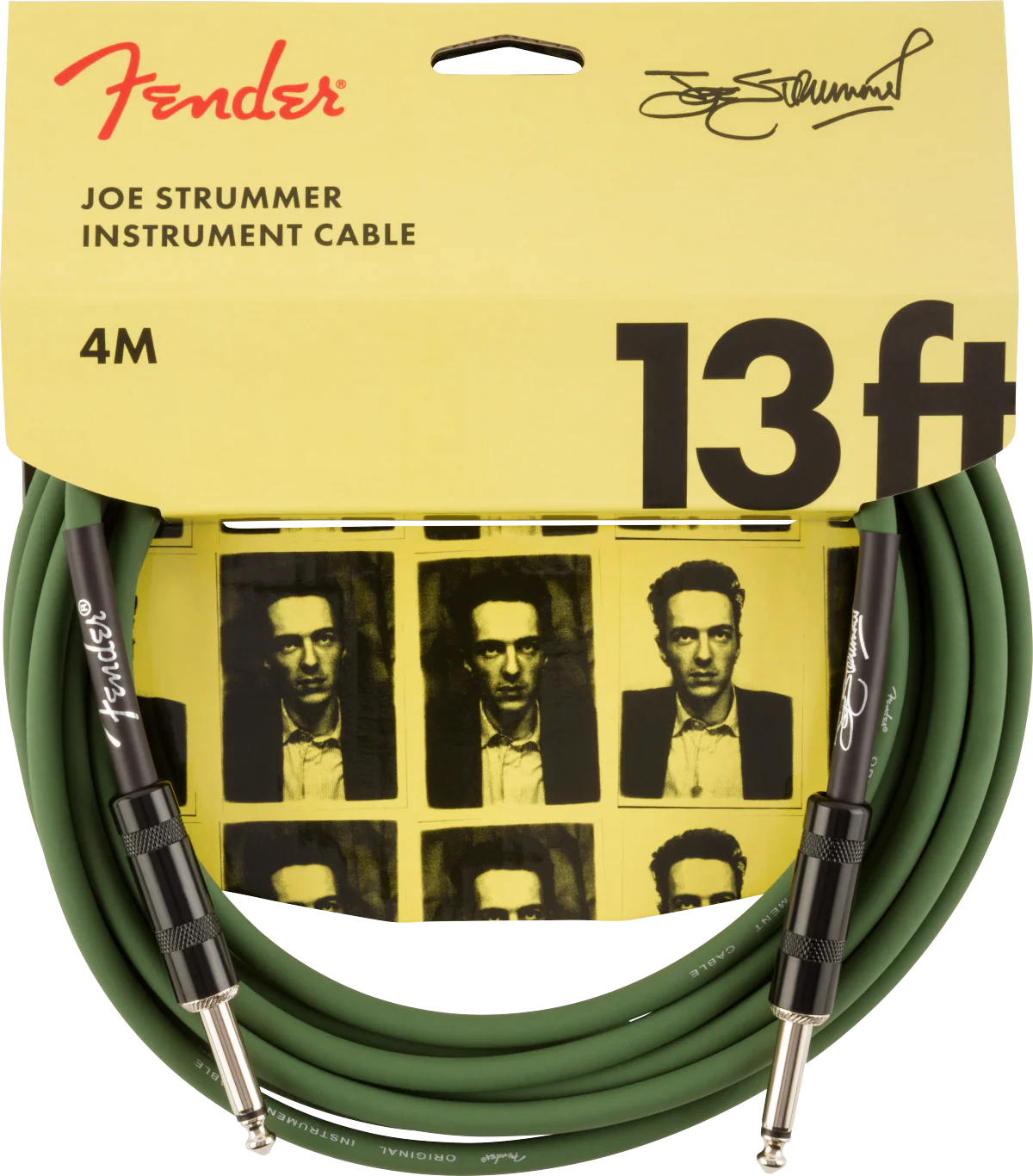 Fender Joe Strummer Pro 13-ft. Instrument Cable Drab Green