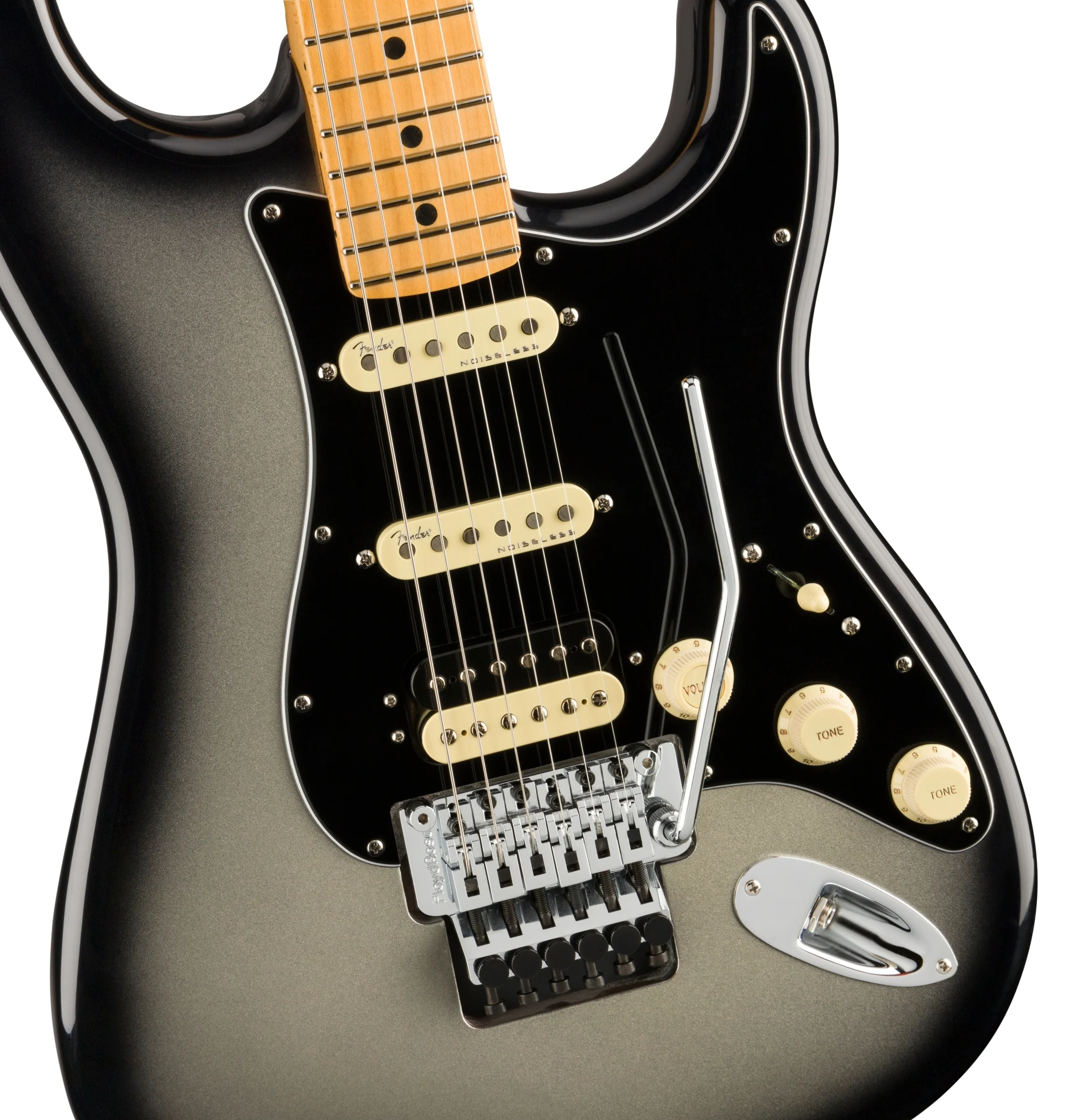 Fender Ultra Luxe Stratocaster HSS Floyd Rose Maple Fingerboard Silverburst Electric Guitar - Image 4