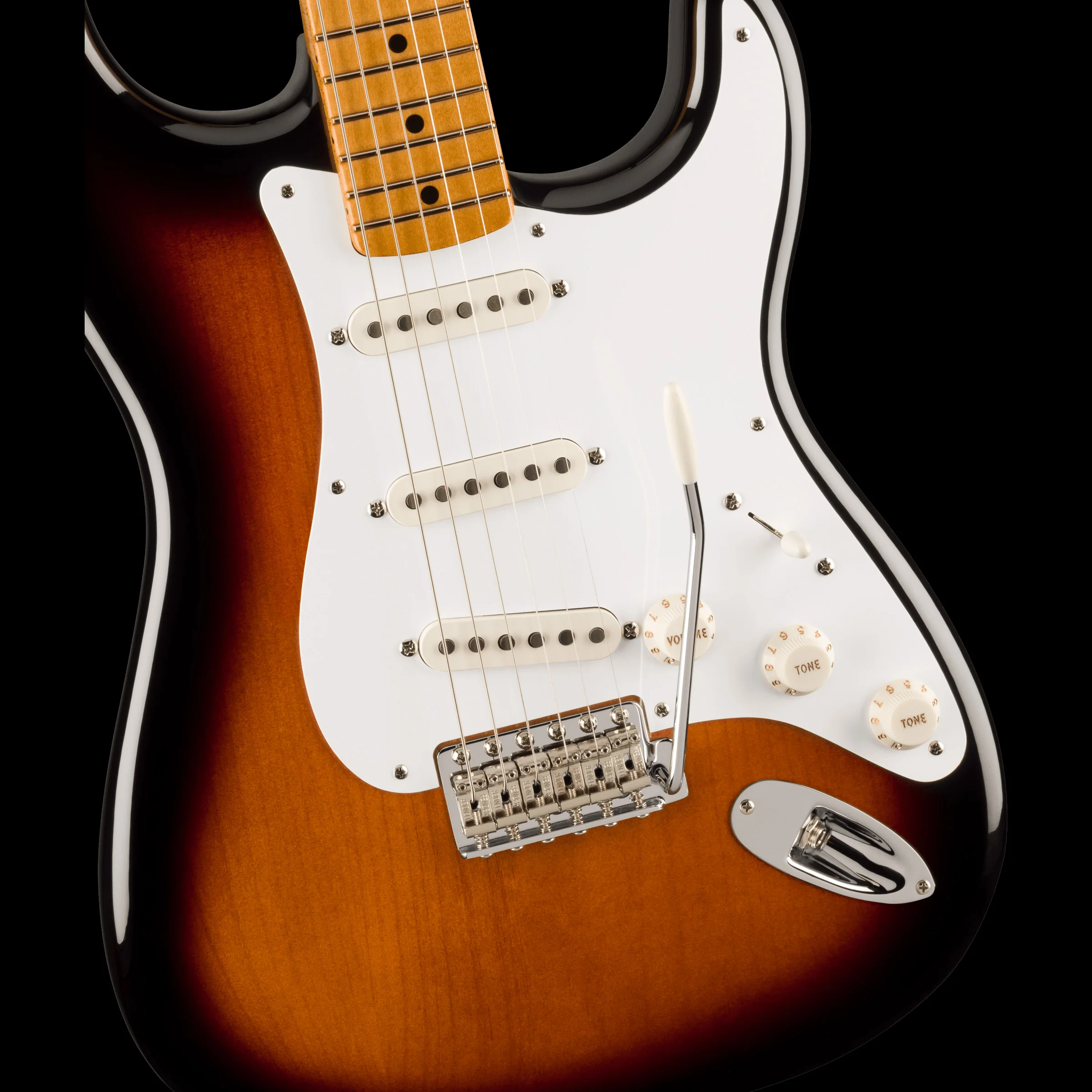 Fender Vintera II '50s Stratocaster Maple Fingerboard 2-Color Sunburst With Bag - Image 3