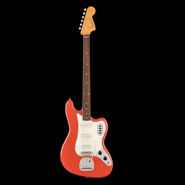 Fender Vintera II 60s Bass VI Rosewood Fingerboard Fiesta Red With Gig Bag - Image 2