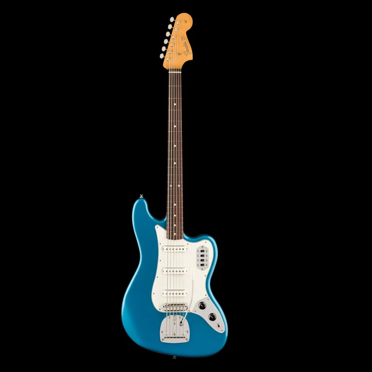 Fender Vintera II 60s Bass VI Rosewood Fingerboard Lake Placid Blue With Gig Bag - Image 2