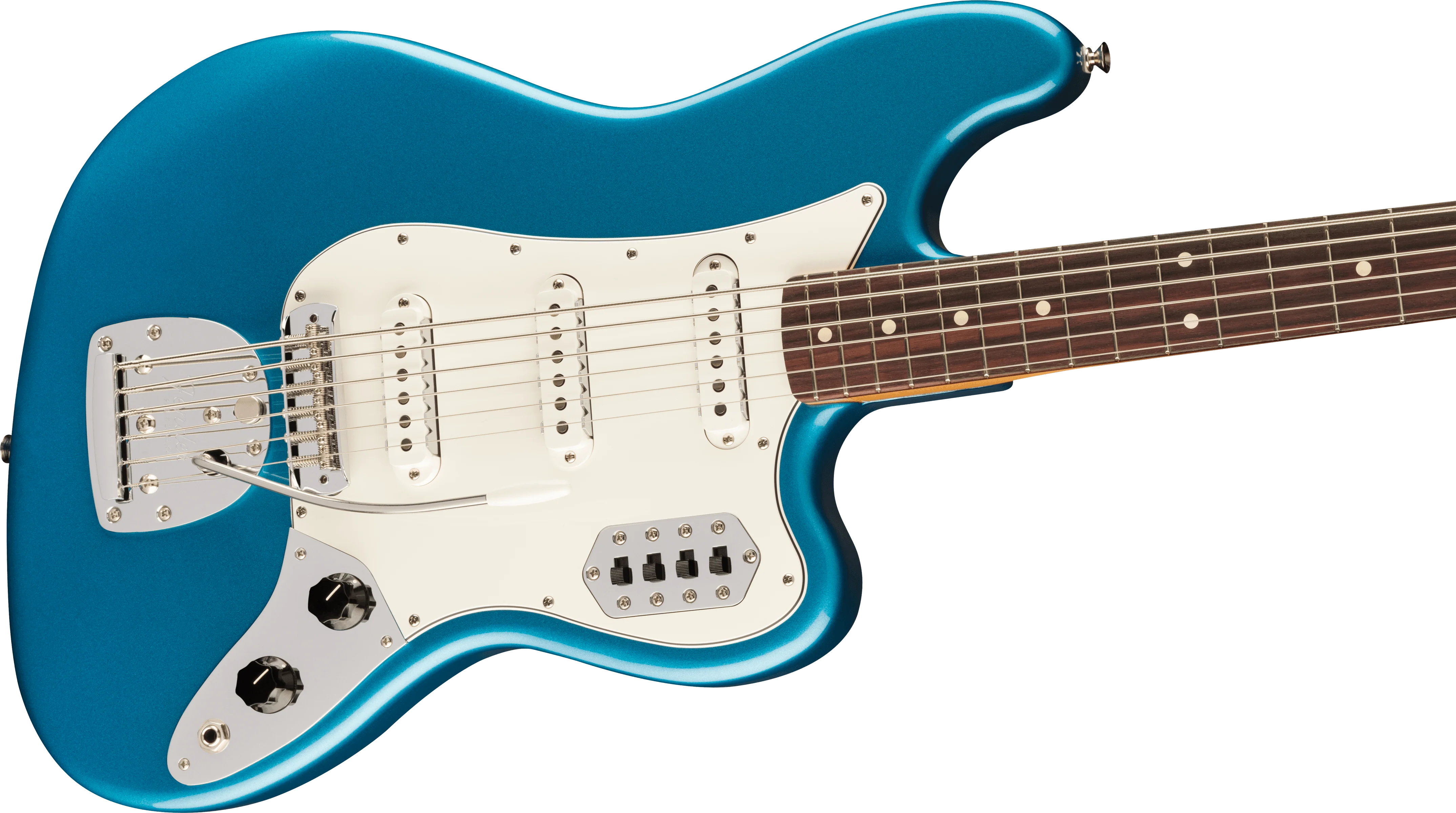Fender Vintera II 60s Bass VI Rosewood Fingerboard Lake Placid Blue With Gig Bag - Image 4
