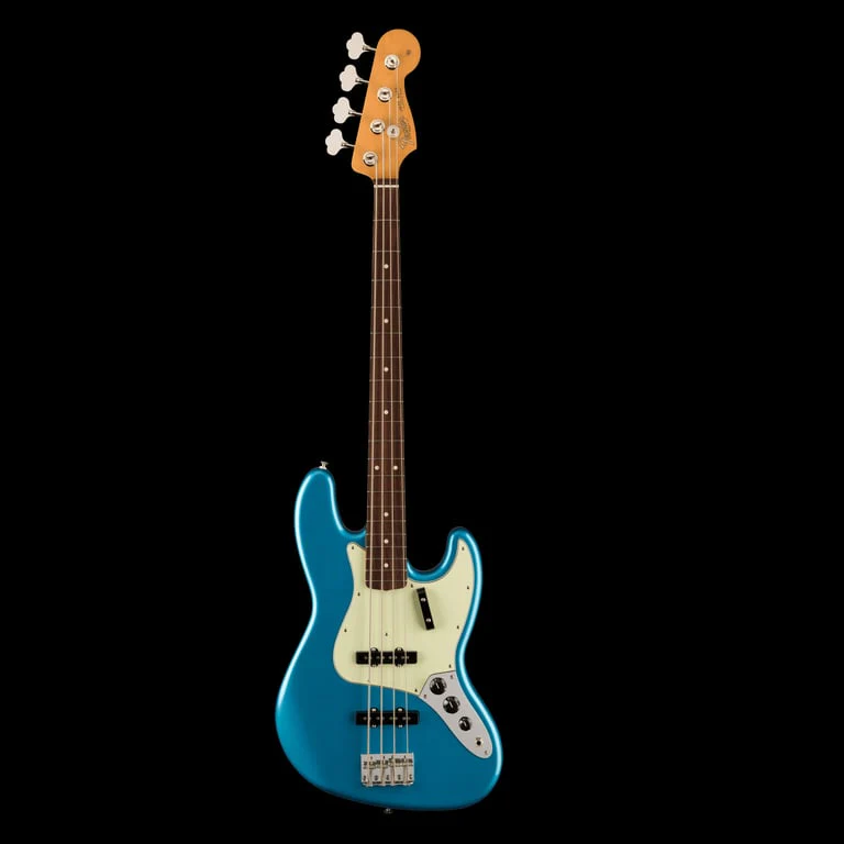 Fender Vintera II 60s Jazz Bass Rosewood Fingerboard Lake Placid Blue With Bag - Image 2