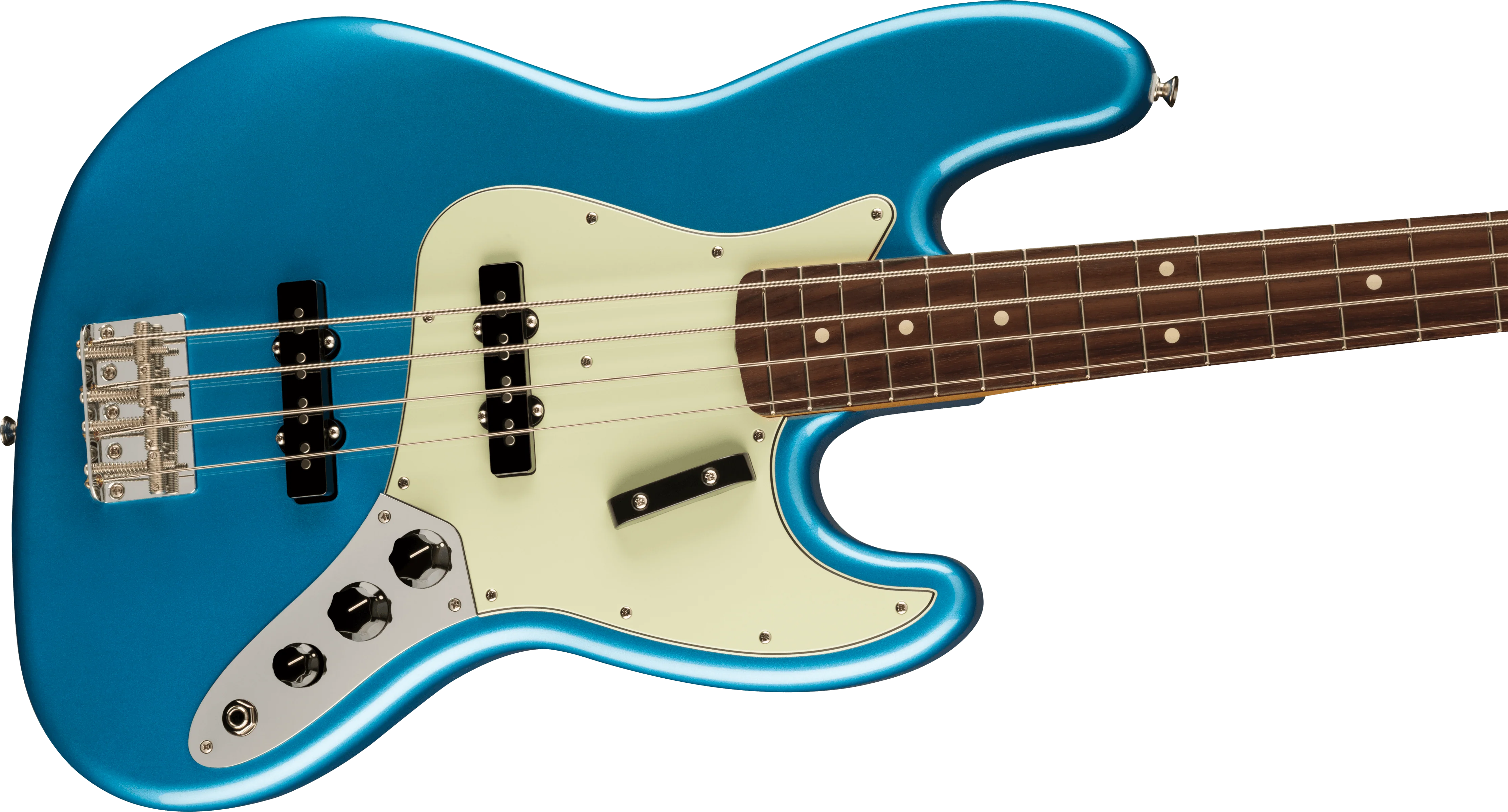 Fender Vintera II 60s Jazz Bass Rosewood Fingerboard Lake Placid Blue With Bag - Image 4
