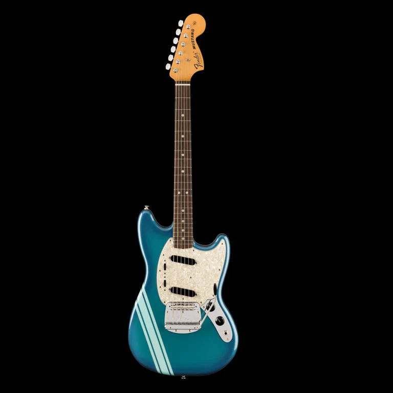 Fender Vintera II '70s Competition Mustang Rosewood Fingerboard Competition Burgundy With Gig Bag - Image 2