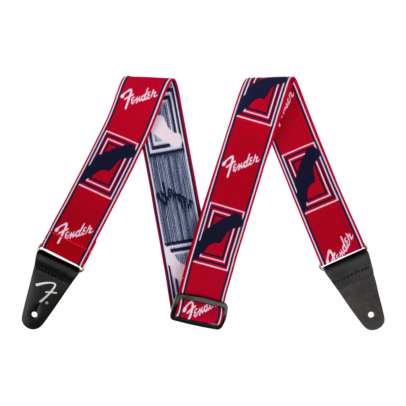 Fender Weighless 2" Mono Strap Red/White/Blue