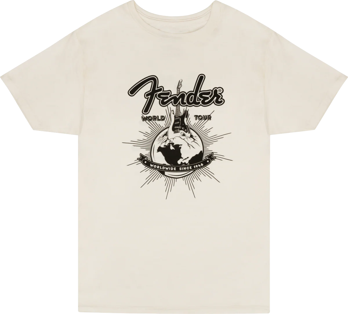 Fender World Tour T-Shirt Vintage White S