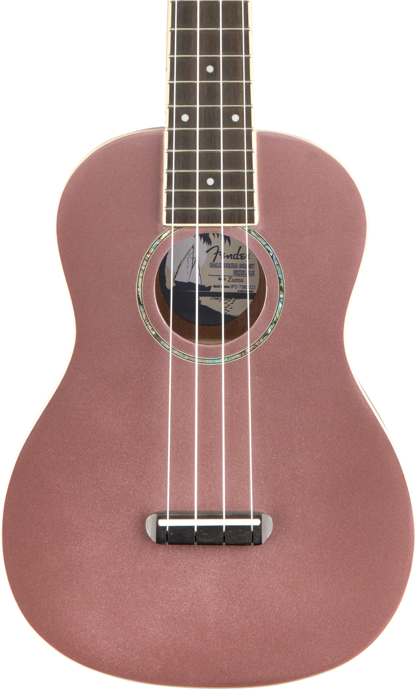 Fender Zuma Concert Ukulele Burgundy Mist Walnut Fingerboard