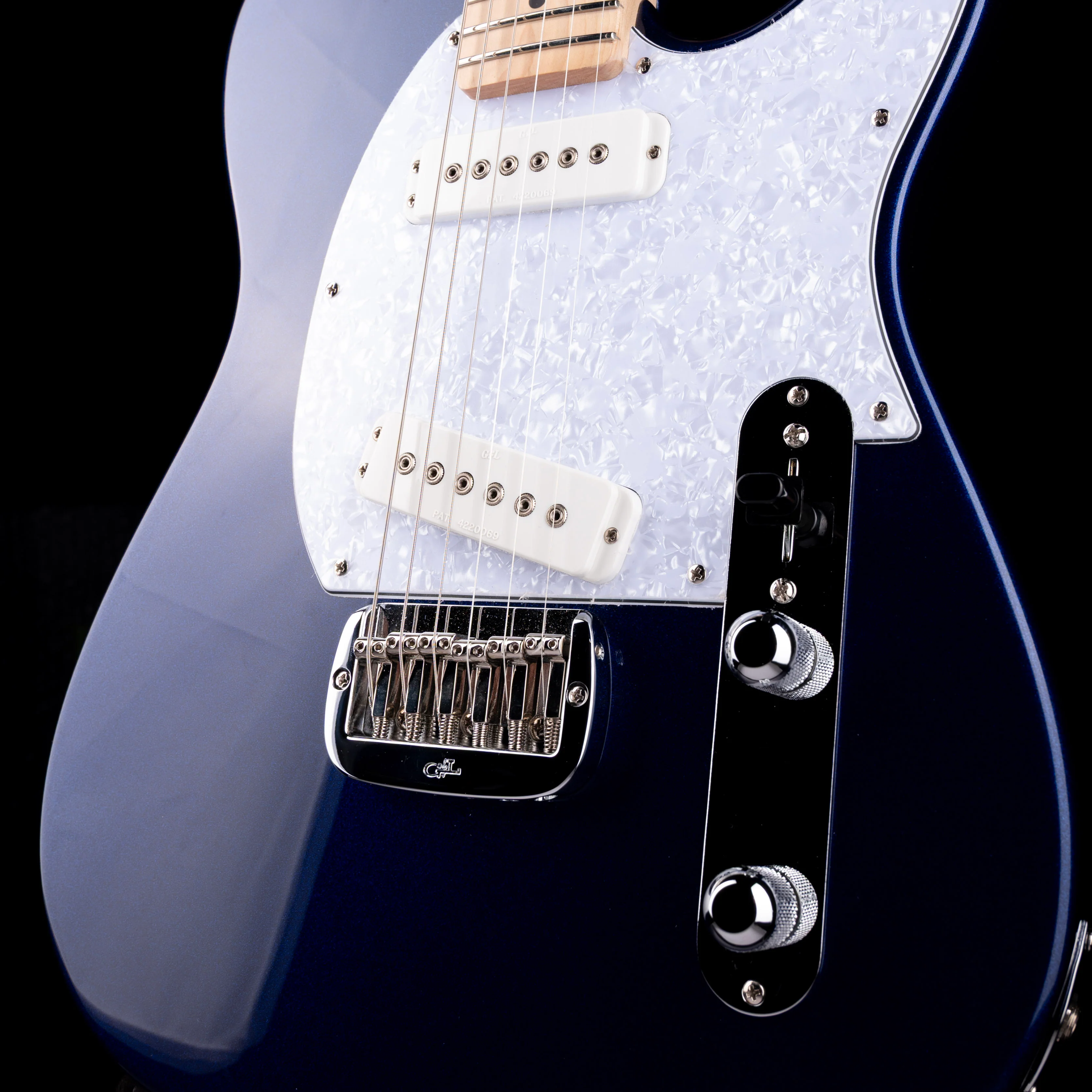 G&L 45th Anniversary CLF Research Fullerton Deluxe ASAT Special Sapphire Blue Metallic With Gig Bag - Image 5