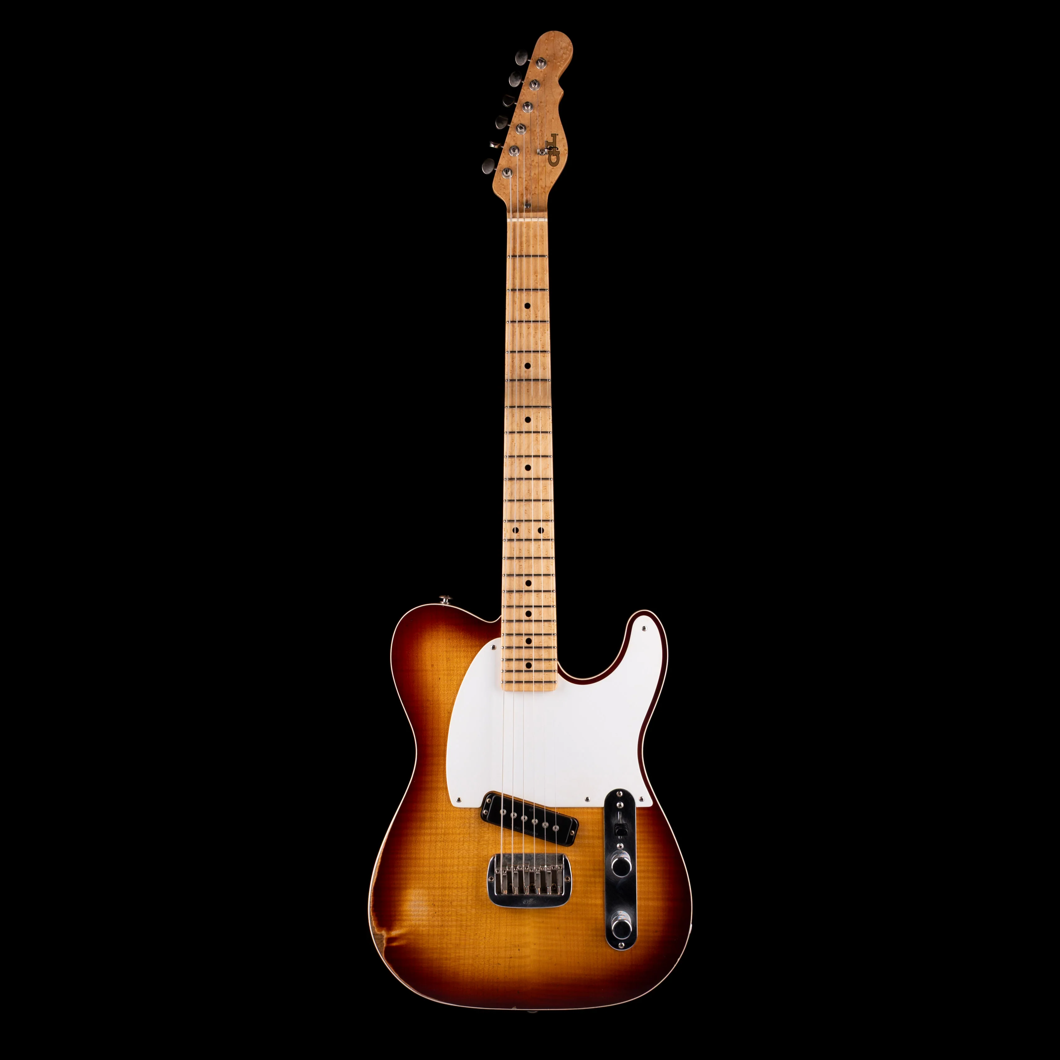 G&L Custom Shop Solamente Mahogany ASAT Tobacco Sunburst Electric Guitar With Soft Case - Image 2