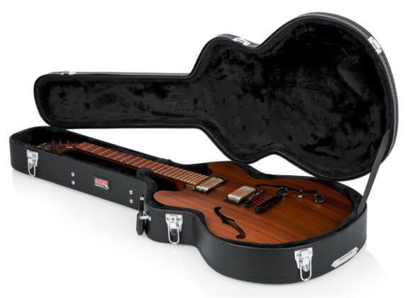Gator GWE-335 Semi-Hollow Style Guitar Wood Case Economy Wood Case - Image 2