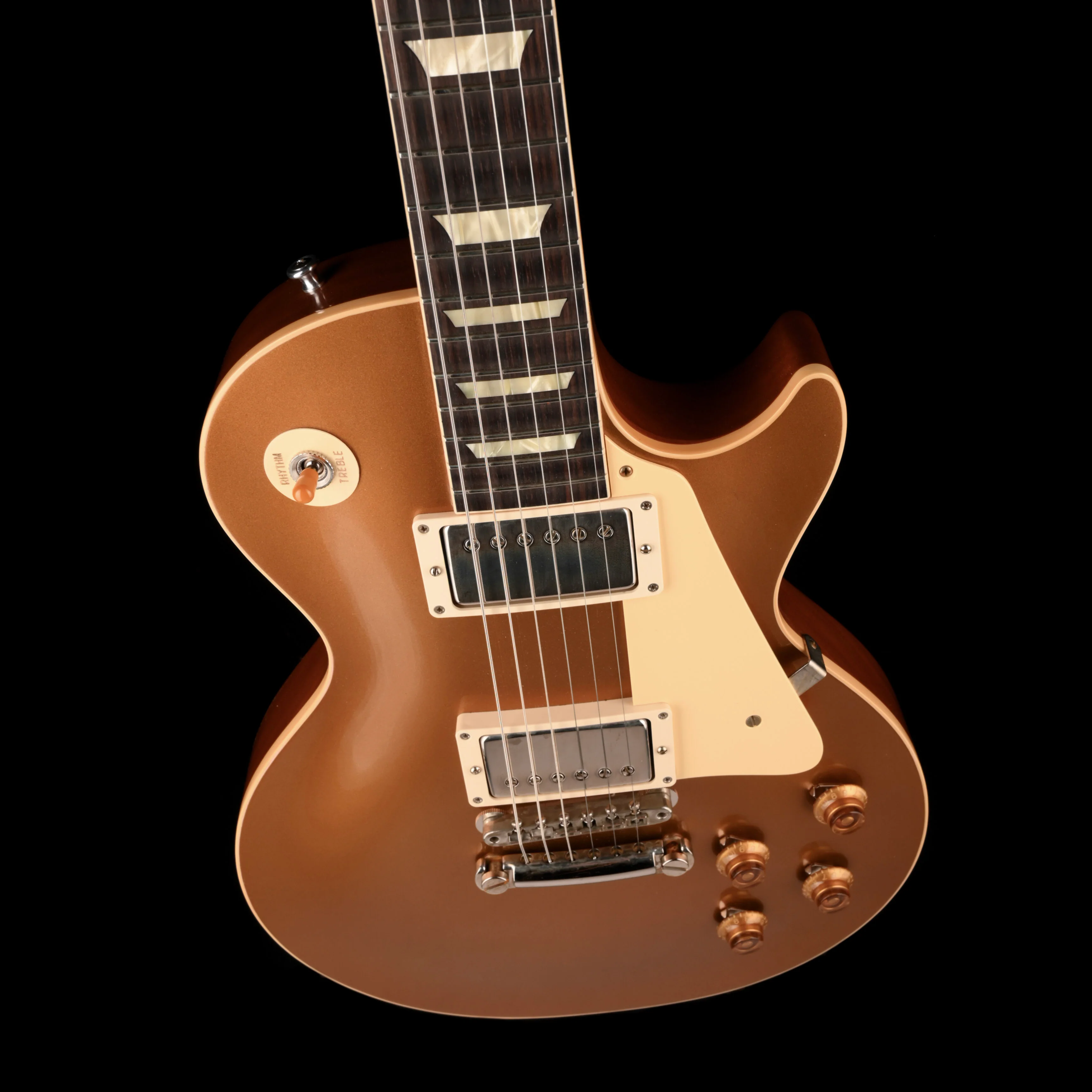 Gibson Custom Shop 1957 Les Paul Goldtop Reissue VOS Double Gold Electric Guitar With Case - Image 3